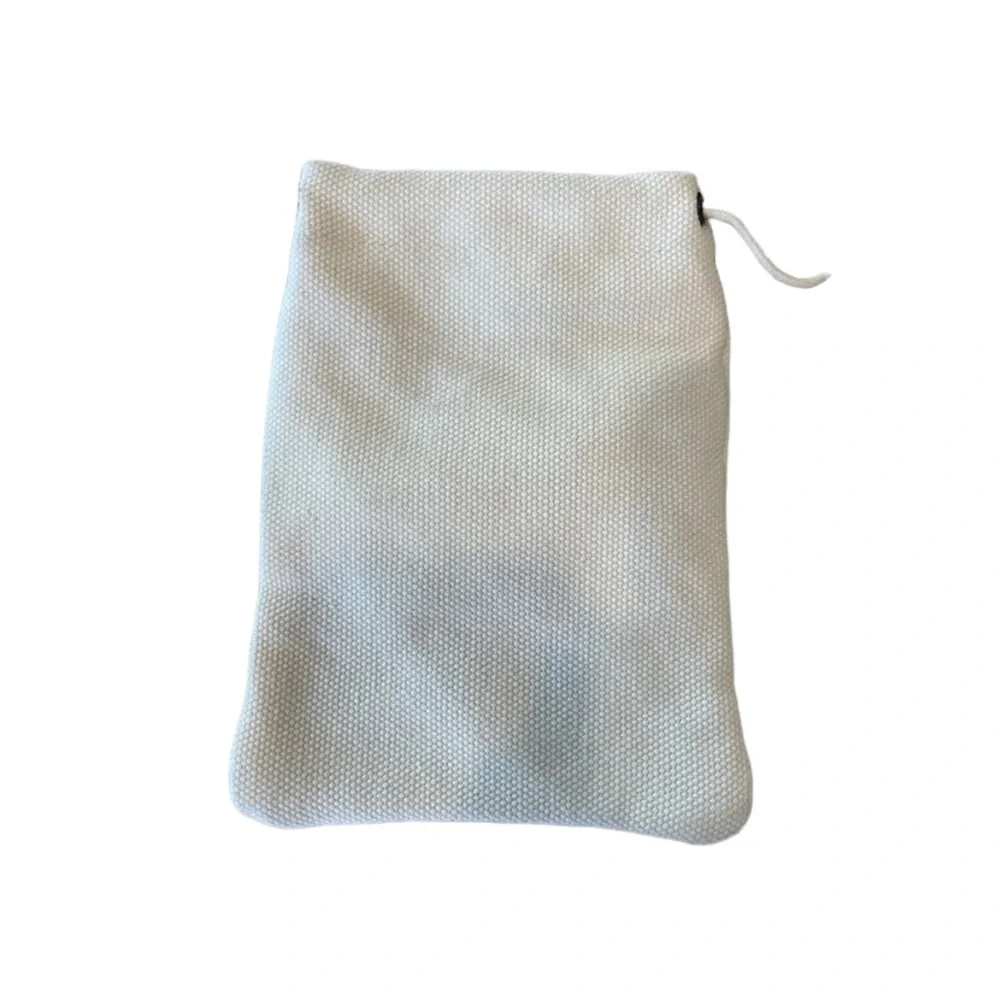BALENCIAGA IVORY DRAWSTRING POUCH - Picture 2 of 5